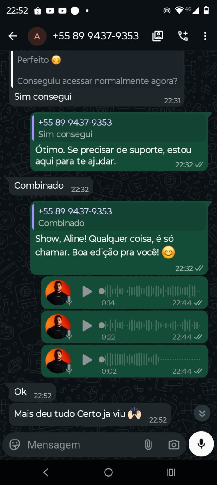 Depoimento real de cliente